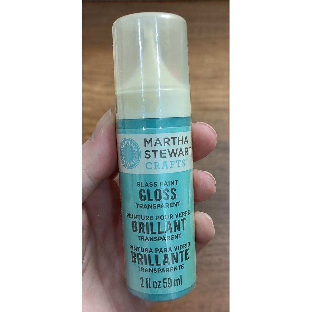 Martha Stewart Crafts Glass Paint Discontinued Bright Sky Gloss Transparent